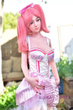 Tayu Doll Full Silicone Sex Doll 148cm/4ft9 D-cup with #9 Naimei oral Head 19kg body+ M16 bolt -pink maid dress