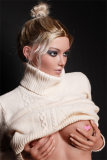 ZELEX Full silicone sex doll 170cm C-cup # GE53_1 head with realistic body makeup- Skin Color Light Tan