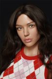 ZELEX Full silicone sex doll 170cm C-cup # GE55_3 head with realistic body makeup- Skin Color Light Tan