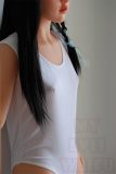 MLW doll Loli Sex Doll 145cm/4ft8 A-cup Akari head TPE material body+head+makeup selectable