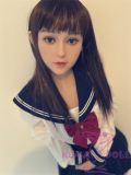 MLW doll Loli Sex Doll 145cm/4ft8 A-cup Arisa head TPE material body+head+makeup selectable