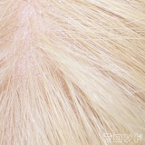Blonde implanted hair(only available for silicone head)