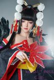 WAXDOLL Silicone Doll 165cm(5.41 ft) E-cup Full Size Lifelike Sex Doll with #GE44_2 Head