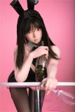 FUDOLL Sex Doll 150cm/4ft9 B-cup #13 head High-grade silicone head + TPE material body-Light blue dress