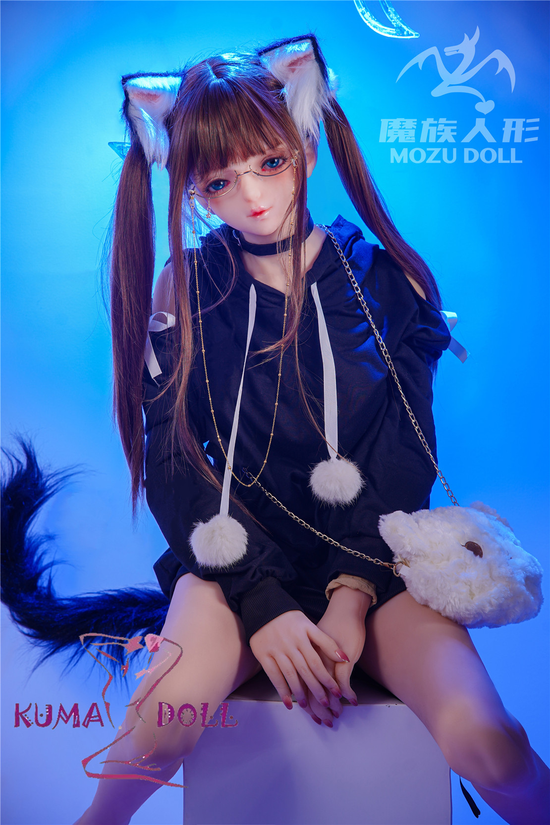 MOZUDOLL 145cm TPE love doll with M8 head  weight 25kg, skin color & eye color & makeup & wig are the same as in the photo showing.