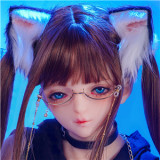 MOZUDOLL 145cm/4ft8 D-cup TPE love doll with XiaoSha 2D Anime head
