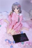 MOZUDOLL 145cm/4ft8 D-cup TPE love doll with XiaoSha 2D Anime head