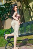 WAXDOLL Silicone Doll 165cm(5.41 ft) E-cup Full Size Lifelike Sex Doll with #GE77-1 Head