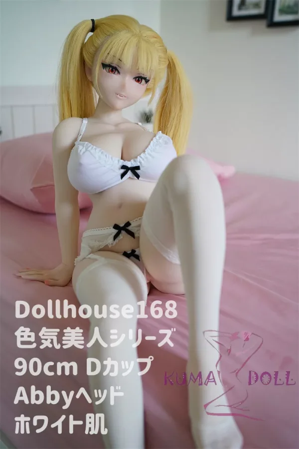 Full silicone love doll DollHouse168 90cm/3ft D-cup Abby Anime head