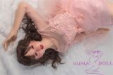 Sanhui Doll 145cm/4ft8 D-cup Silicone Sex Doll with Head #11-Pink dress