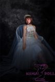 Sanhui Doll 145cm/4ft8 D-cup Silicone Sex Doll with Head #11-White dress
