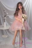 Sanhui Doll 145cm/4ft8 D-cup Silicone Sex Doll with Head #11-Pink dress