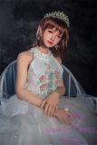 Sanhui Doll 145cm/4ft8 D-cup Silicone Sex Doll with Head #11-White dress