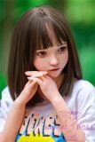 Real Girl Doll 148cm/4ft9 C-Cup TPE Sex Doll R65 head makeup selectable(Recommend you choose 157cm body)-Pink skirt