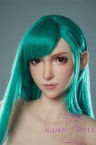 Game Lady Full silicone 167cm/5ft5 D-cup No.3 head with realistic makeup eyebrows and eyelashes implanted