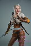 Game Lady Full silicone 168cm/5ft5 D-cup No.5 head with realistic makeup eyebrows and eyelashes implanted
