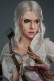 Game Lady Full silicone 168cm/5ft5 D-cup No.5 head with realistic makeup eyebrows and eyelashes implanted