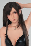 Game Lady Full silicone 168cm/5ft5 D-cup No.5 head with realistic makeup eyebrows and eyelashes implanted