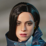 Game Lady Full silicone 168cm/5ft5 D-cup No.5 head with realistic makeup eyebrows and eyelashes implanted
