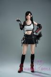 Game Lady Full silicone 167cm/5ft5 D-cup No.3 head with realistic makeup eyebrows and eyelashes implanted