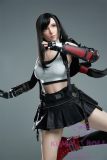 Game Lady Full silicone 167cm/5ft5 D-cup No.3 head with realistic makeup eyebrows and eyelashes implanted