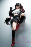 Game Lady Full silicone 167cm/5ft5 D-cup No.3 head with realistic makeup eyebrows and eyelashes implanted