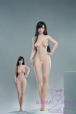 Game Lady Full silicone 3ft2 No.3 head with realistic makeup eyebrows and eyelashes implanted