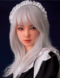 GD Sino Doll 156cm/5ft1 C-cup Silicone Sex Doll Head G8 new head with &normal makeup face &BR makeup body