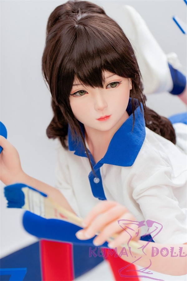 Bezlya Doll Cute love doll M head 4ft5 A-Cup silicone head + TPE material body material customized-High School Uniform