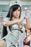 Game Lady Full silicone 168cm/5ft5 D-cup No.3& No.4 head with realistic makeup, eyebrows and eyelashes implanted-Nurse's uniform