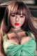 Tayu Doll Full Silicone Sex Doll 148cm/4ft9 D-cup with M1 Oral Head 19kg body+ M16 bolt -Green dress