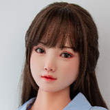 SHEDOLL Lolita type 148cm/4ft9 normal breast Coco head love doll body material customizable-Light blue swimsuit