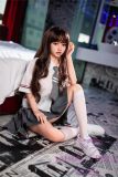 SHEDOLL Lolita type 148cm/4ft9 normal breast HuiZi head love doll body material customizable-Rabbit Ears