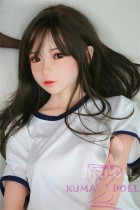 SHEDOLL Lolita type 148cm/4ft9 normal breast Coco head love doll body material customizable-White T-shirt