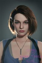 Game Lady Full silicone 168cm/5ft5 D-cup No.9 head with realistic makeup, eyebrows and eyelashes implanted-Nurse's uniform