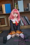 WAXDOLL Full silicone sex doll 110cm/3ft6 AA-cup #GB58 head with realistic body makeup- Skin Color Natural
