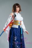 Game Lady Full silicone 167cm/5ft5 D-cup No.6 head with realistic makeup skin color-Fair