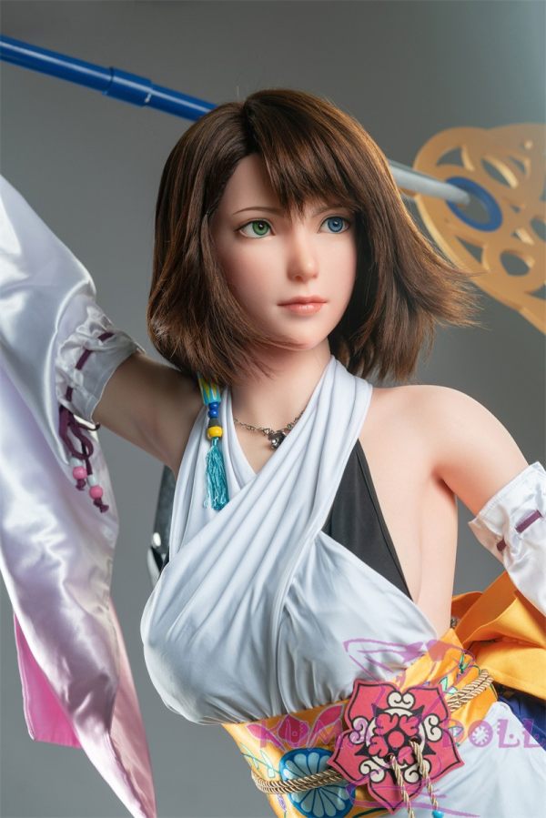 Game Lady Full silicone 167cm/5ft5 D-cup No.6 head with realistic makeup skin color-Fair