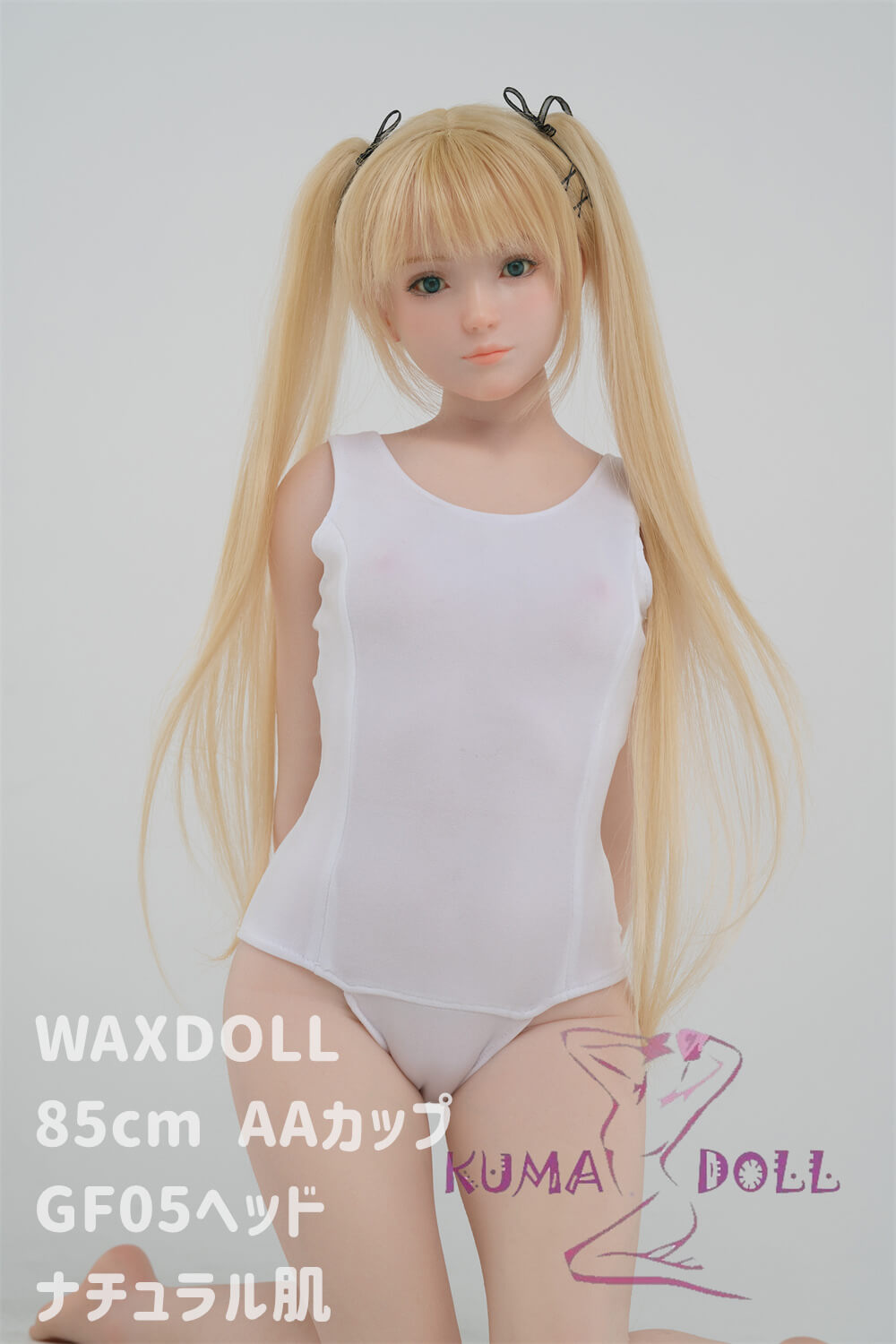 WAXDOLL 7kg Full Silicone Love doll 85cm/2ft8 flat breast doll #GF05 head with realistic make-up