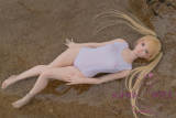 WAXDOLL 7kg Full Silicone Love doll 85cm/2ft8 flat breast doll #GF05 head with realistic make-up