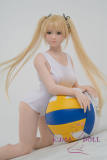 WAXDOLL 7kg Full Silicone Love doll 85cm/2ft8 flat breast doll #GF05 head with realistic make-up