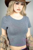 XNX Doll 160cm/5ft2 Small breast and nipple Silicone Sex Doll with R+S makeup Head X5 Gemma-Cowboy Clothing