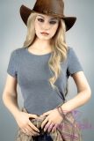 XNX Doll 160cm/5ft2 Small breast and nipple Silicone Sex Doll with R+S makeup Head X5 Gemma-Cowboy Clothing