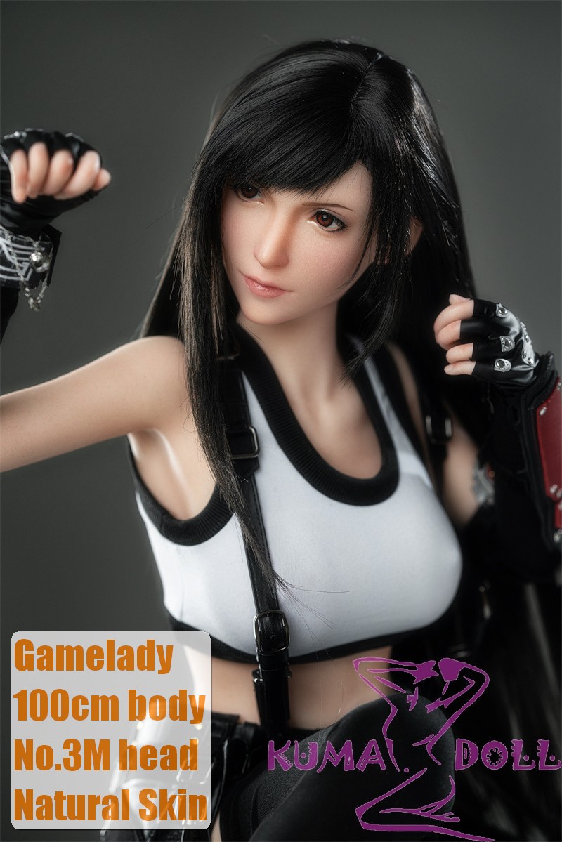 Game Lady Full silicone 100cm/3ft2 mini No.3M head with realistic makeup and seletable costume as image showing for free