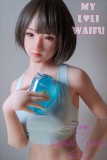 MLW doll Loli Sex Doll 148cm/4ft8 B-cup Haruki Hard Silicone material head makeup selectable