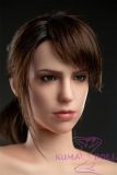 Game Lady Full silicone 168cm/5ft5 E-cup No.13 head with realistic makeup, eyebrows and eyelashes implanted-Nurse's uniform