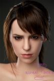 Game Lady Full silicone 168cm/5ft5 E-cup No.13 head with realistic makeup, eyebrows and eyelashes implanted-Nurse's uniform