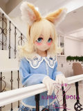 Aotume TPE sex doll anime head #67 135cm AA-cup Slim Type body