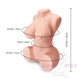 In-Stock Tantaly 13 kg/28.6 lbs TPE Big Breast Torso For Male 2 holes available-Britney