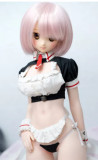 Mini doll sexable 60cm/2ft normal breast silicone S7 head Gina costume selectable
